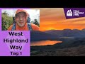 West Highland Way, Tag 1 - Willkommen in Schottland!
