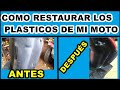 restaurar los plásticos de mi moto