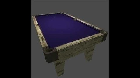 3D Model Low Poly Billiards Table Collection Review