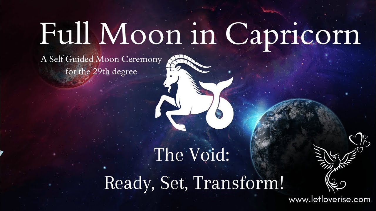 Self Guided Moon Ceremony for the Capricorn Full Moon - YouTube