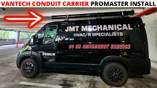 RAM Promaster Conduit Carrier Install (Vantech Conduit Carrier Installation/Review) H1 Ladder Rack