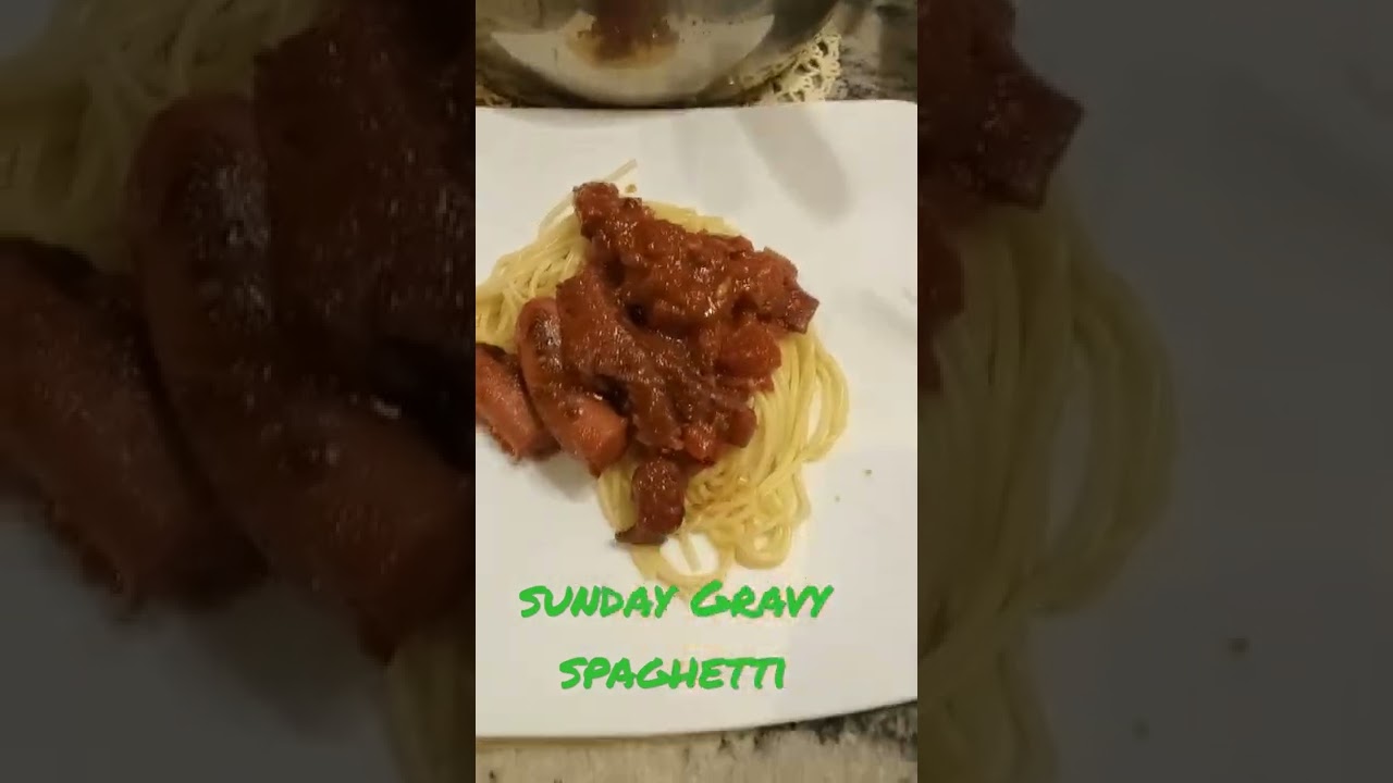 Sunday Gravy Spaghetti 
