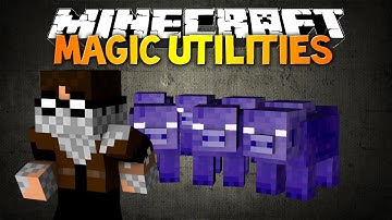 Minecraft: MAGIC UTILITIES MOD! - New weapons, amazing new functions, purple pigs!