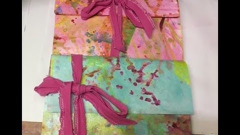 2 more upcycled envelope accordion folders