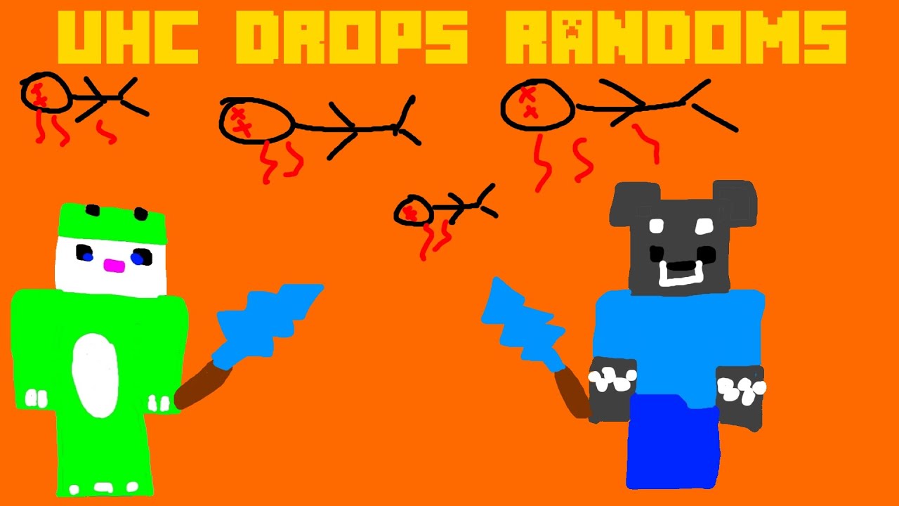 MINECRAFT UHC PERO LOS DROPS SON RANDOMS c/ Spreen