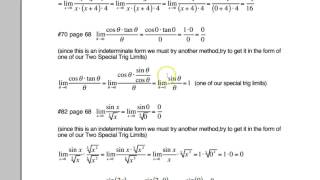 AP Calculus AB A - Evaluating Limits  Analytically