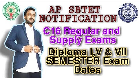 AP Diploma C16 Aug/Sep-2021 first and third year time table with exam dates notification||AP SBTET||