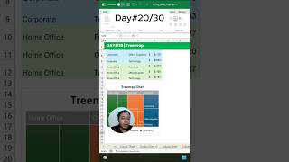Day#20/30 : Buat Treemap chart dengan mudah di Excel. Nonton video dibawah ini yah👇👇👇