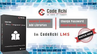How To Edit General Settings | Add Librarian | Change Password | Reservation Setting in CodeAchi LMS
