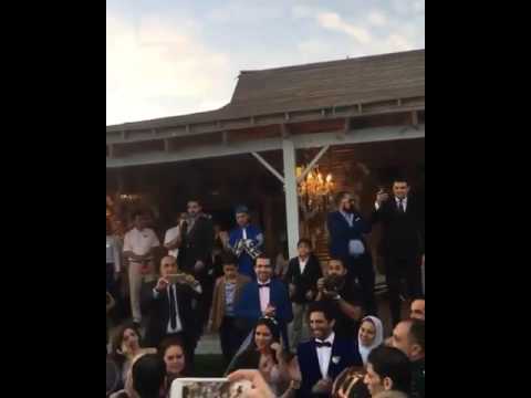 زفة حسن الرداد و ايمي سمير غانم علي رقص دينا