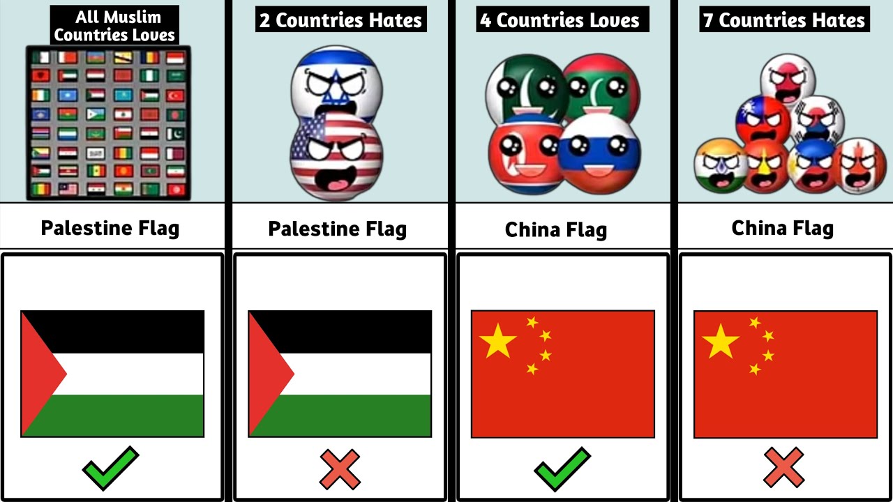 World Flag But Love and Hate By Most Countries [Countryballs] | World Info 1.0