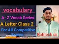 Vocab A Words | Synonyms And Antonyms | Vocabulary | Vocabulary Words English learn #vocabulary
