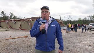 Tornado survivors in Lee County, Alabama