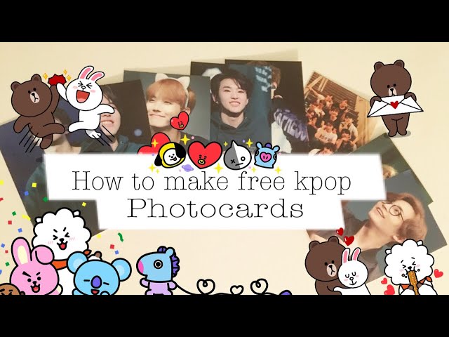 BTS Photo cards without printer 💜✨ / how to make BTS photocards at home /  btsarmy / save money 