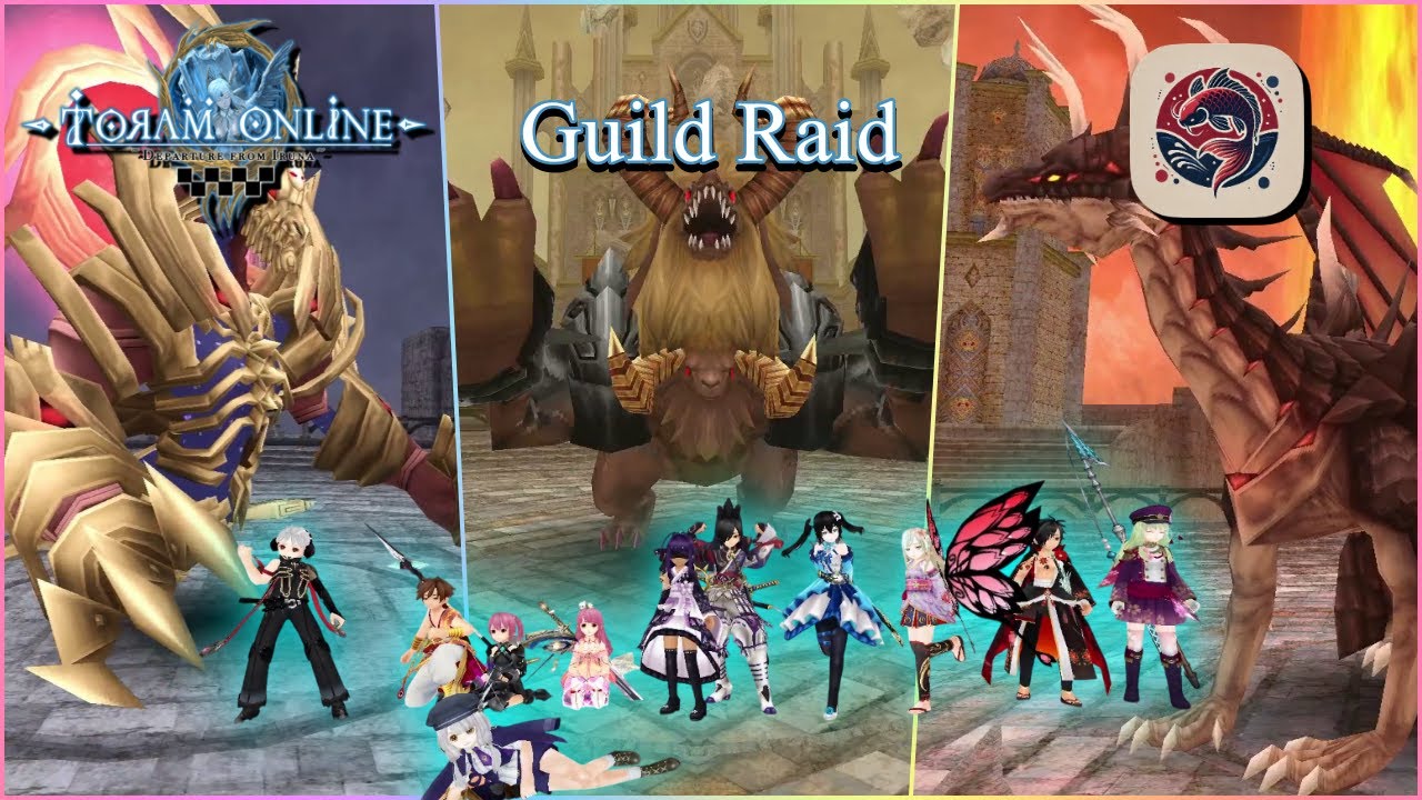 Toram ~ Iris Dragon First Guild Raid Battles