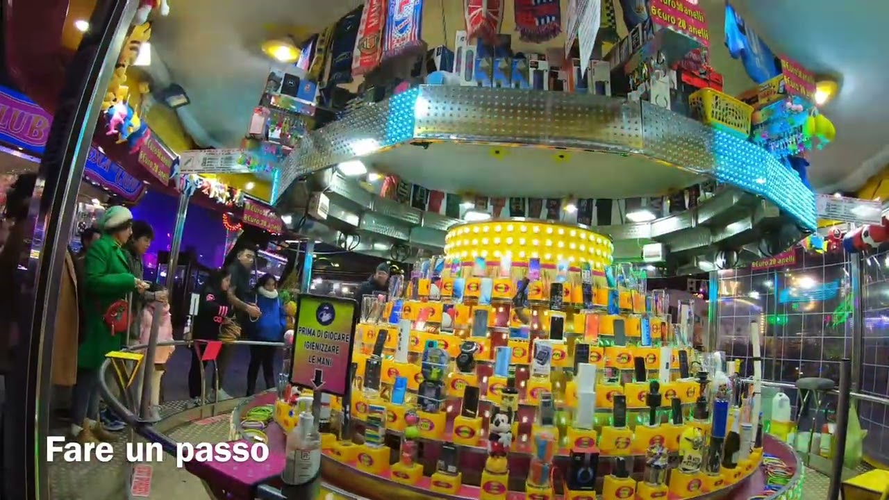 LUNA PARK DI NOTTE | PELLERINA TORINO | CARNEVALE TORINO-2023