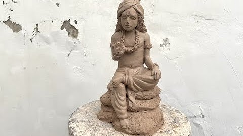 Mitti se Krishna Murti banana sikhe || Lord Krishna murti making with clay