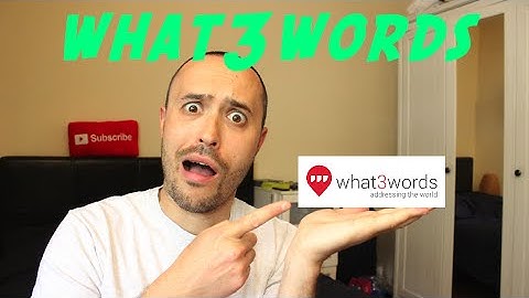 What3Words - addressing the world one 3x3m SQUARE at a time!