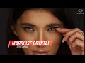 Серые линзы Marquise Crystal - 100% перекрытие темных глаз. Мягкие цветные линзы для карих глаз