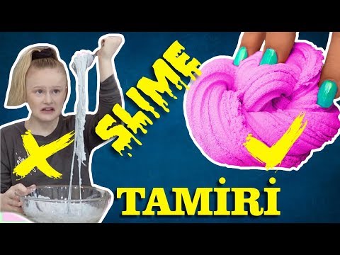 SLIME TAMİRİ NASIL YAPILIR - Sıvı Slime Tamiri - SLAYM -  Cıvık Slime tamiri - OYUNCAK HEDİYE TV