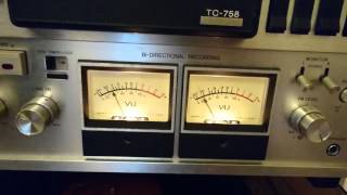 SONY TC-758 Reel to Reel Demo