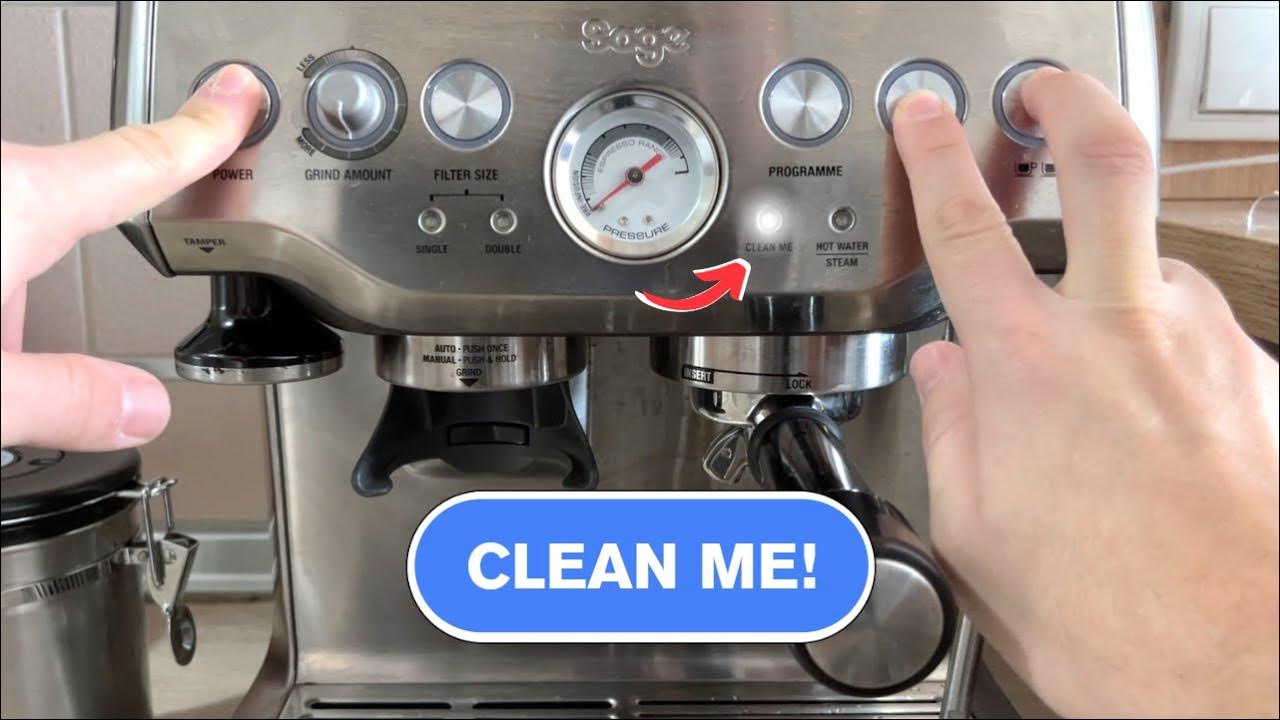 How to clean the Breville Barista Express (Clean Me Cycle) YouTube