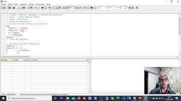Portugol - Visualg - Definir e Imprimir Variáveis - Prof. Ederson Gomes