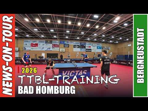 Table tennis practice in the TTBL break: Bad Homburg with Finn Luu