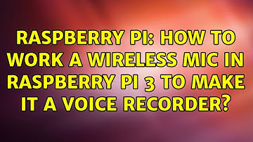 Raspberry Pi: How to work a Wireless Mic in Raspberry Pi 3 to make it a voice recorder?