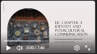 EIC Chapter 3: Identity and Intercultural Communication