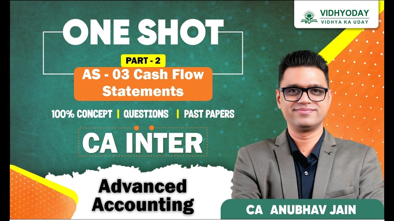 CASH FLOW STATEMENT  PART- 2 | Adv. Accounting | ZIDD Revision | CA Inter May-26 | CA Anubhav Jain