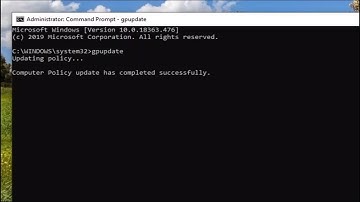 How to Manually Force Update Group Policy Settings in Windows 10/8/7