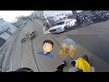 I FELL AND GOT HIT BY A DIRTBIKE!! & A CRAZY POLICE CHASE COPS CATCH SOMEONE