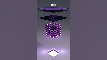 1M Glossy Cloth Faces x Neon Beads Cube Sim | Which one works best? #3danimation #satisfying #asmr