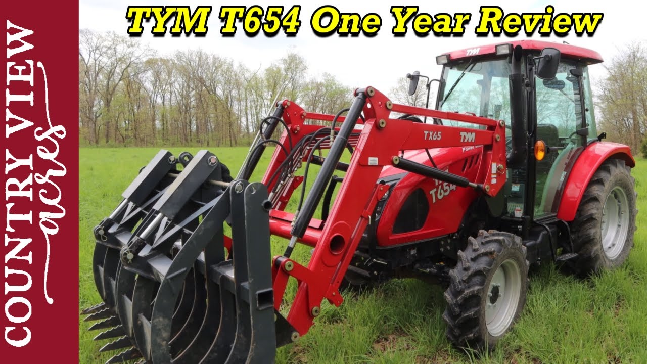 One Year In Depth Review of the TYM T654 Compact Tractor | Powered by Deutz Engine | 67 Horsepower