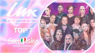 Umk 2022 Top 7 Eurovision 2022 Finland