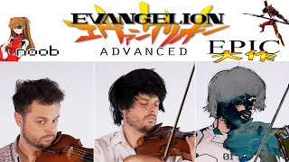 Video thumbnail of "5 Levels of the Evangelion Opening: Noob to Epic"