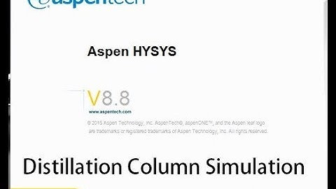 Aspen HYSYS v8.8 Distillation Column Simulation