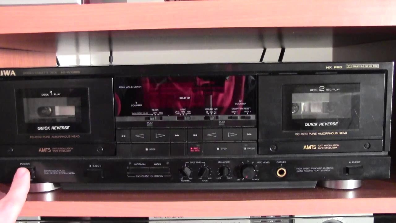 AIWA AD WX 828 E LECTEUR DOUBLE CASSETTE DECK AUTO REVERSE STÉRÉO
