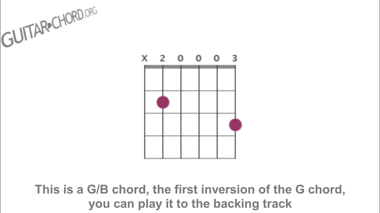 Learn the G/B and G/D guitar chords - YouTube