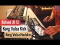 Roland JD Xi, Korg Volca Modular & Kick  - space ambient jam (pure sound, no effects added)