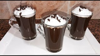 How to Make The Best Hot Chocolate مشروب الشوكولاتة الساخن هوت شوكليت في خمس دقائق