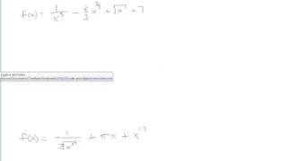 basic derivative rules mth122
