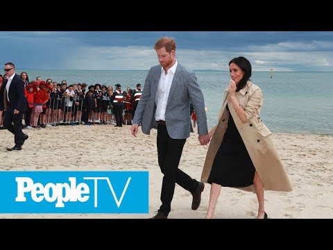 Meghan Markle And Prince Harry Hit The Beach In Australia | PeopleTV