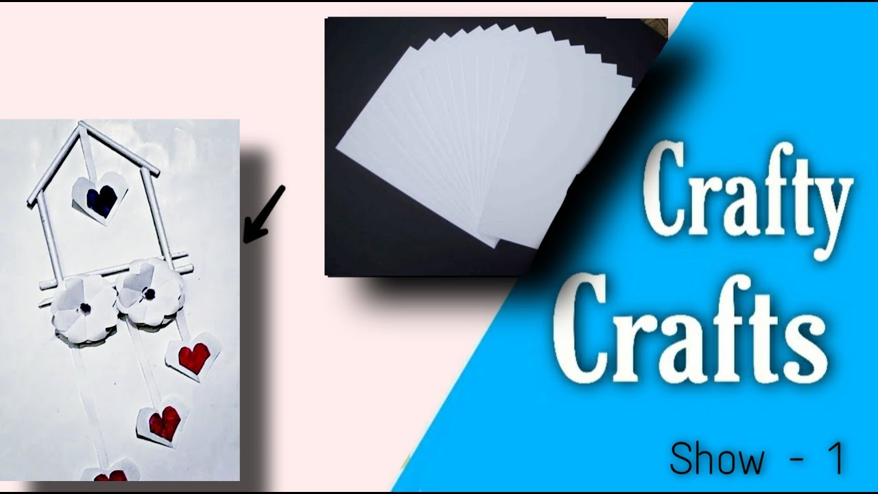 Paper craft Wall hanging craft The Crafty Crafts Show YouTube