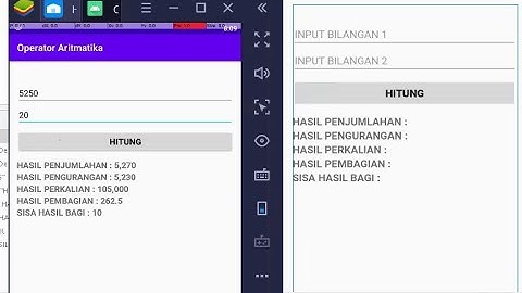 Menghitung 2 Buah Bilangan Desimal   Operator Aritmatika   Android Dasar