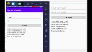 Menghitung 2 Buah Bilangan Desimal   Operator Aritmatika   Android Dasar screenshot 3