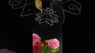 5*3 dots small beginners rangoli designs #trending#muggulu#kolam#viral#shortsfeed