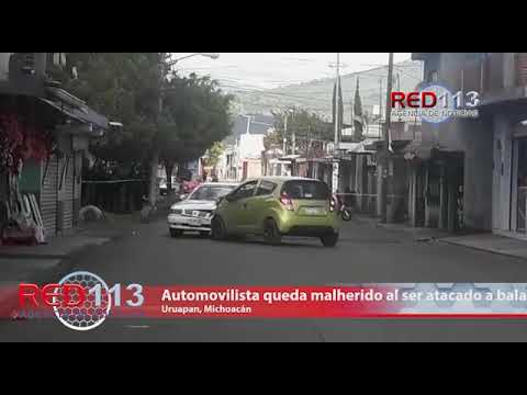 VIDEO Automovilista queda malherido al ser atacado a balazos en Uruapan