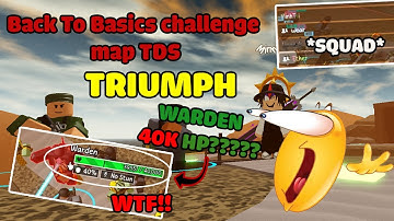 (Full gameplay) Challenge map TDS - Back To Basics challenge TRIUMPH | Roblox TDS